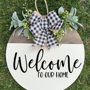brand new welcome plate, super elegant wall decor